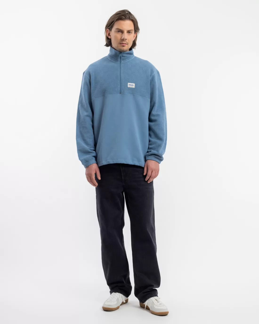 Rotholz Sweatshirts | Sweatshirts-Divided Half Zip Bio Baumwolle -