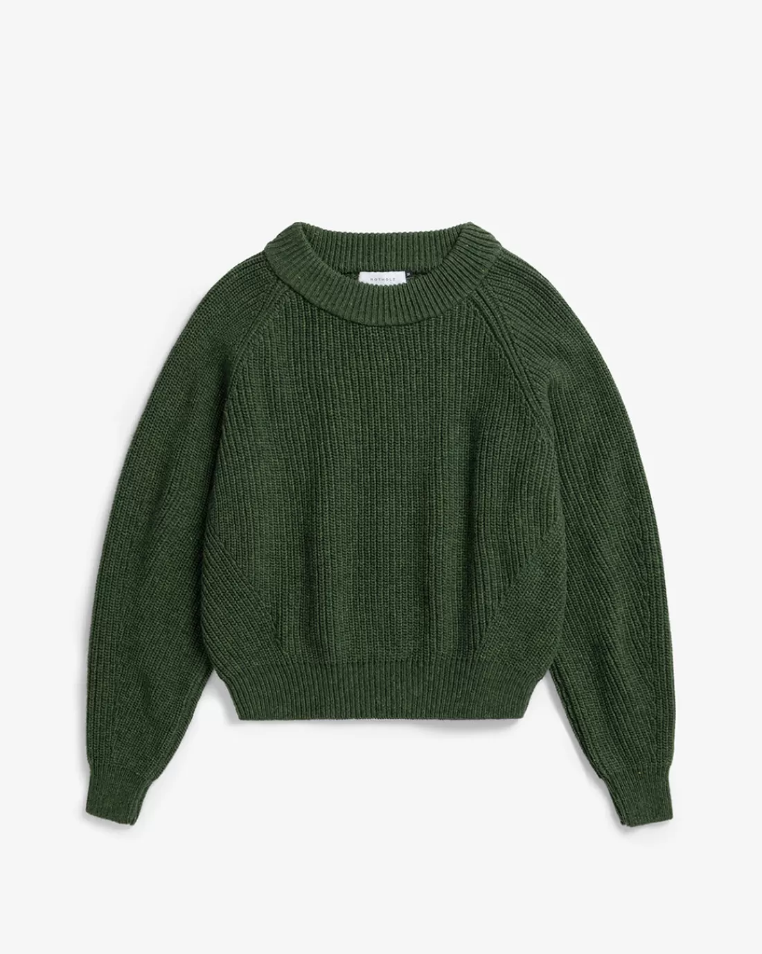 Rotholz Sweatshirts | Strickwaren-Grober Strickpullover Recycelte Wolle -