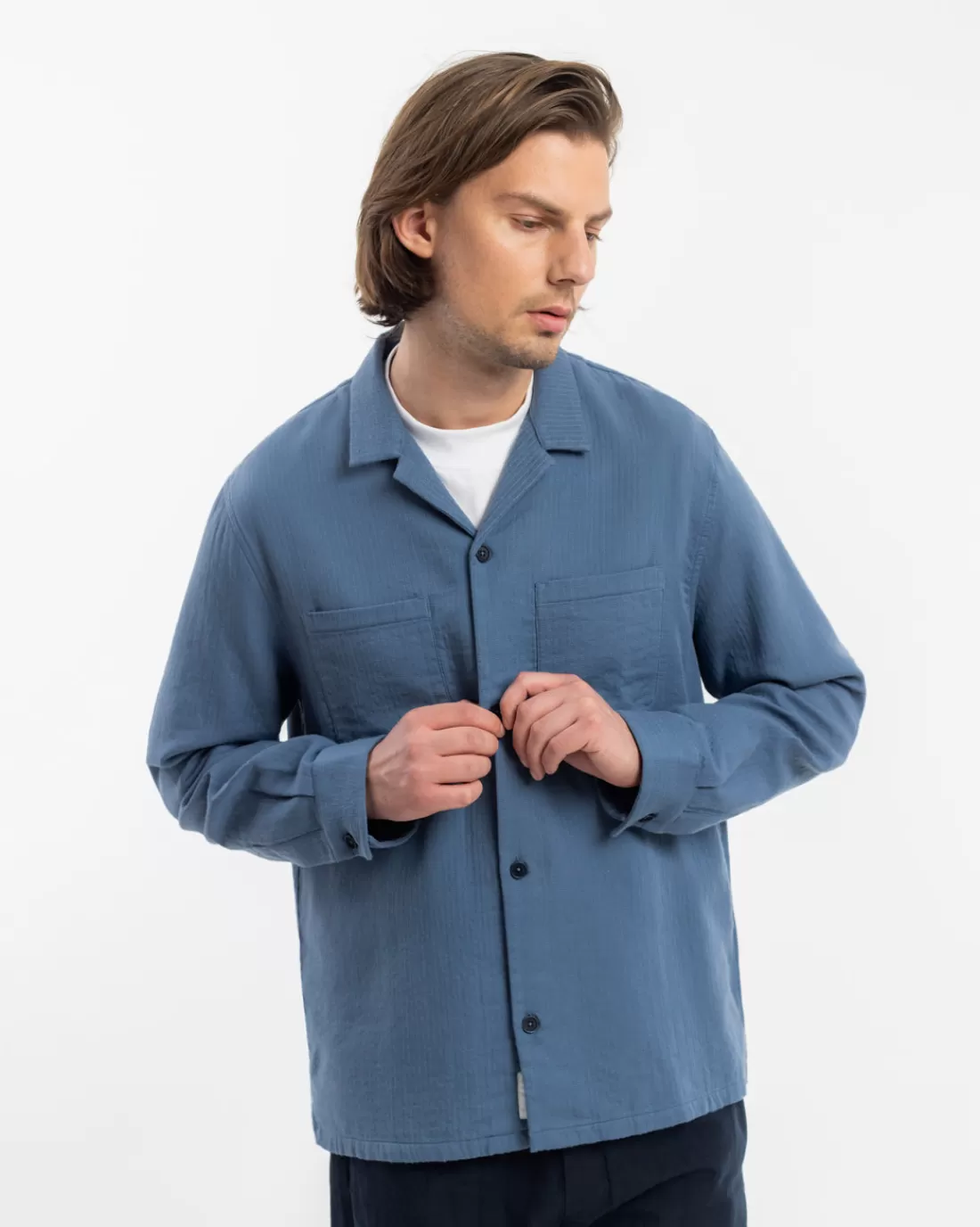 Rotholz Hemden & Overshirts-Langarmhemd Bio Baumwolle -