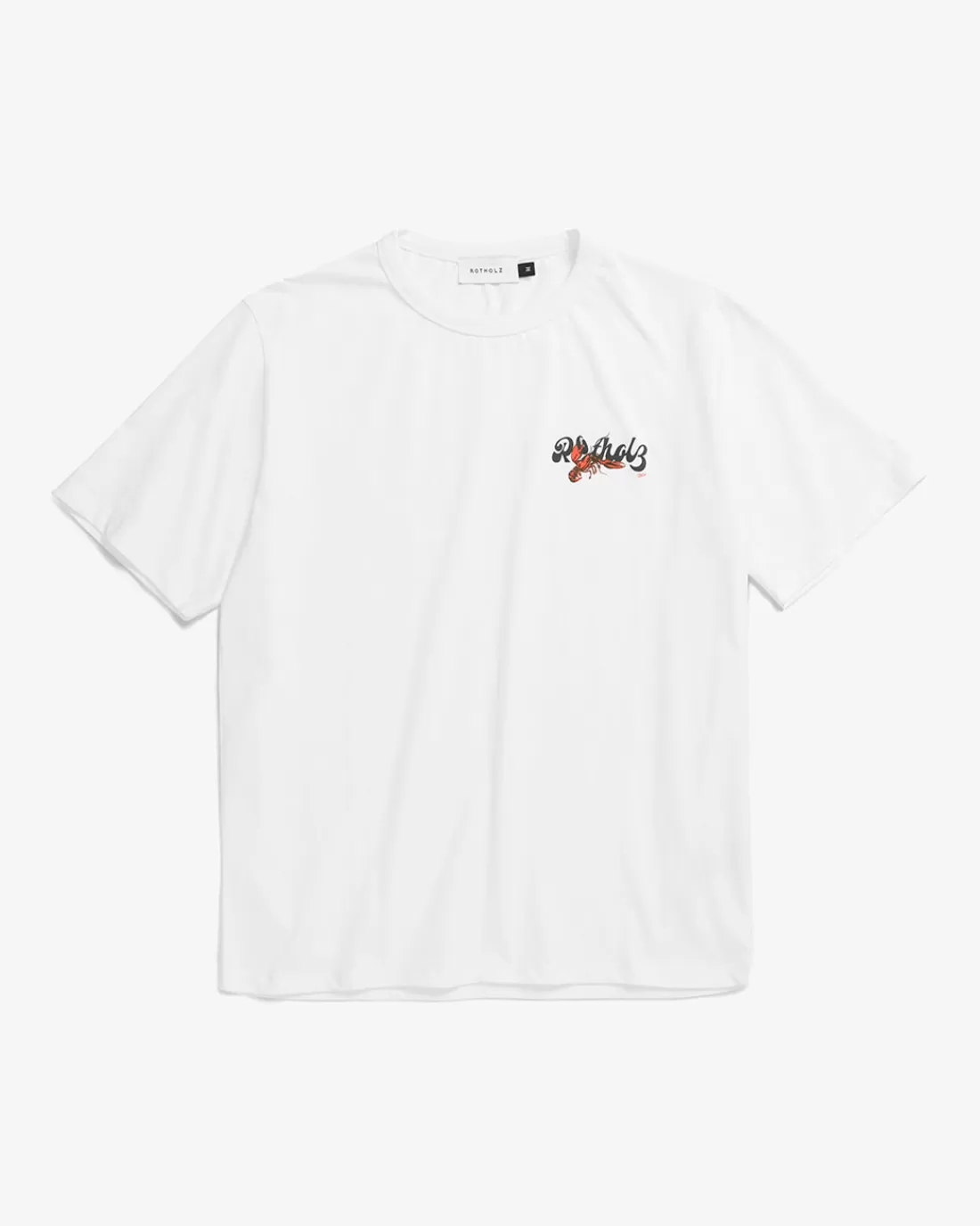 Rotholz T-Shirts & Tops | T-Shirts & Tops-Lobster Logo T-Shirt Bio Baumwolle -