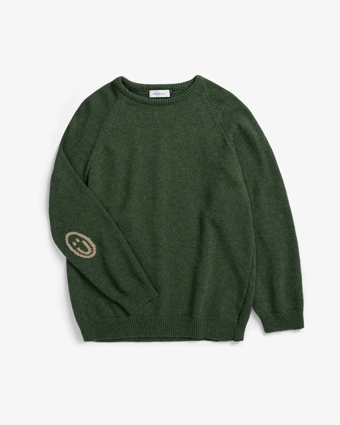 Rotholz Sweatshirts | Sweatshirts-Smiley Strickpullover Recycelte Wolle -