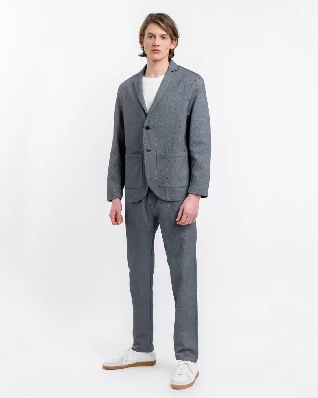 Rotholz Jacken & Mäntel | Jacken & Mäntel-Workwear Blazer Aus Bio Canvas Schwarz Kariert